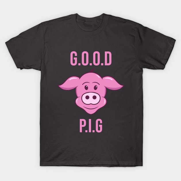 Good pig cartoon T-Shirt by Applesix
